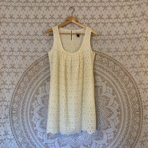 J. Crew Eyelet Sleeveless Shift Dress w/ pockets!